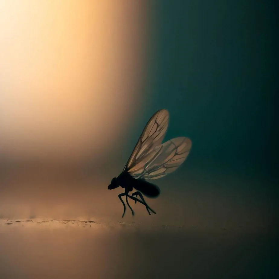 Małe latające owady w domu